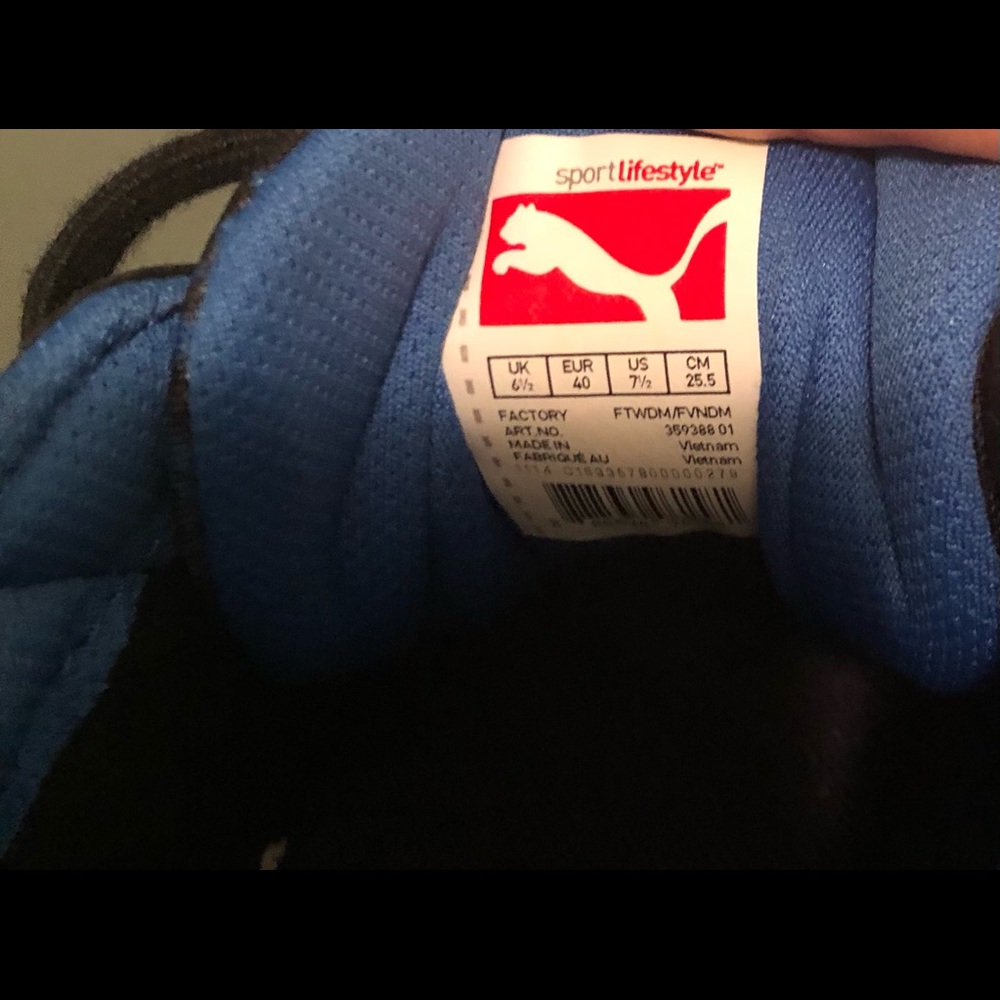 Unisex Dark blue Puma Sneakers - Picture 3 of 4
